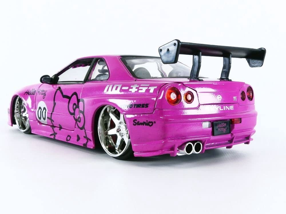 Jada Toys 1:24 Nissan Skyline GT-R R34 Die-cast Car with Hello