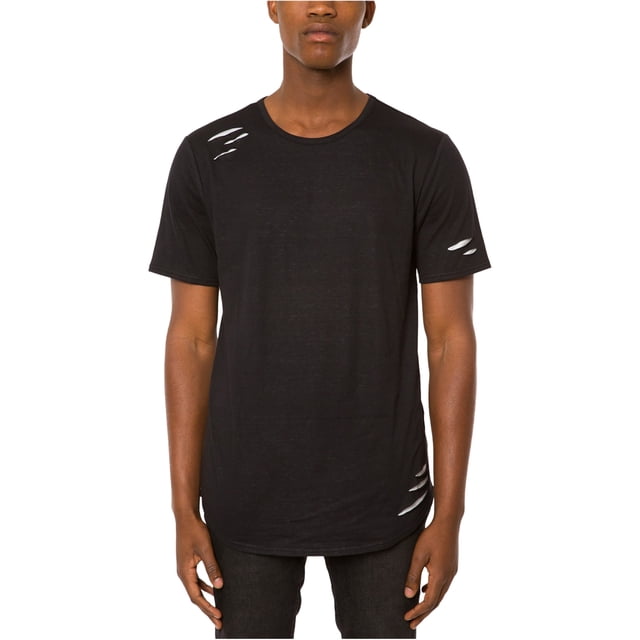 Camiseta básica Jaywalker para hombre Destroy color negro extragrande