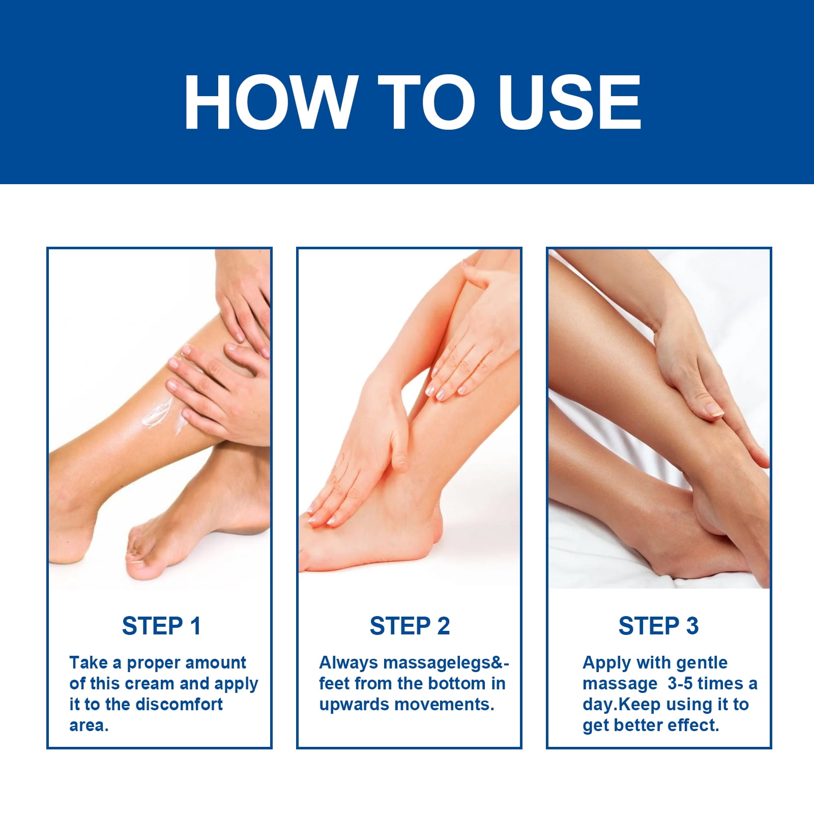 Alvantor Leg & Foot Varicose Cream, 0.7oz, Moisturizes & Relieves Discomfort, 0.7oz