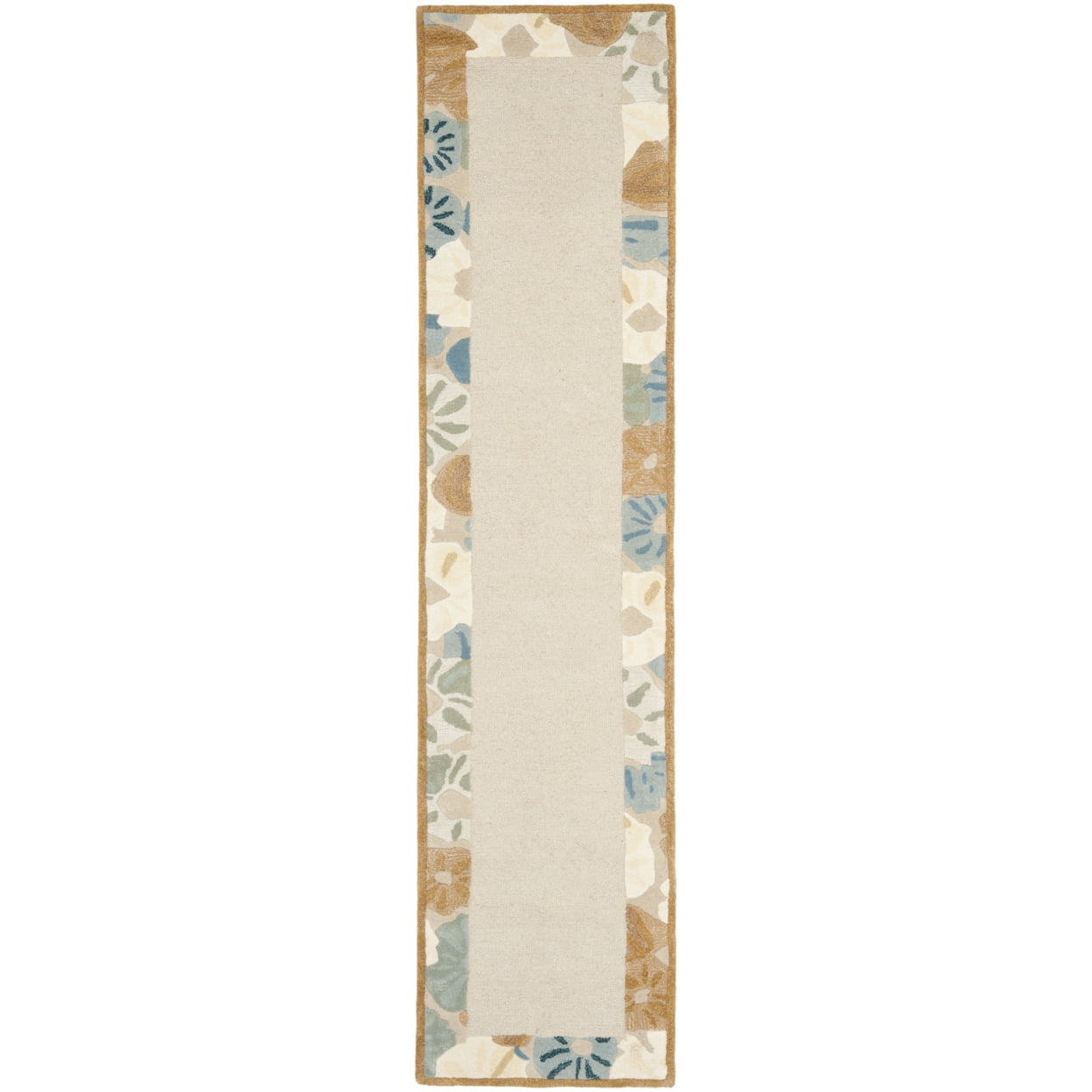 SAFAVIEH Martha Stewart Poppy Floral Border Area Rug, Cornucopia Beige, 5' x 8'