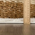 thumbnail image 3 of "Hauteloom Textured Woven Neutral Area Rug - Soft Shag Plush Pile - Boho Farmhouse - Beige, Cream, Gray - 5'3"" x 7'", 3 of 13