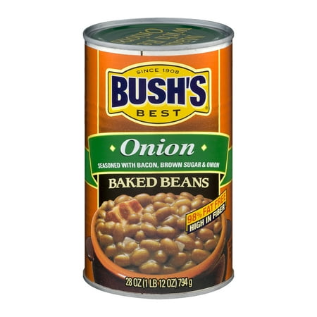 (6 Pack) Bush's Best Onion Baked Beans, 28 Oz (Best Onion Rings In Chicago)