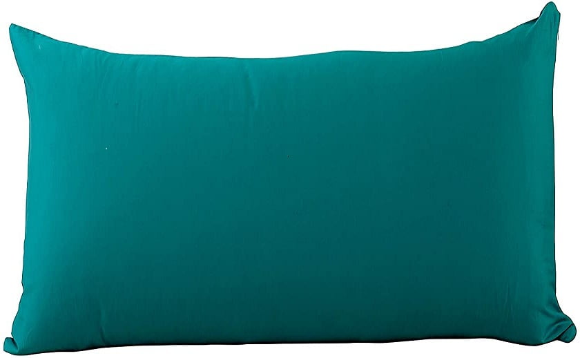 Toddler Pillow Cases Set of 2 Teal Blue 600 Thread Count 100 Natural