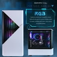 thumbnail image 6 of Periphio Castle Prebuilt Gaming PC - AMD Ryzen 5 5600G CPU (4.4GHz Turbo), 32GB DDR4 RGB RAM, Radeon Vega 7 Graphics, 1TB NVMe Solid State SSD, Windows 11 Gaming Computer Desktop, WiFi + BT, 6 of 10