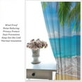thumbnail image 6 of Ocean Blackout Curtains, Summer Tropical Island Palm Tree Seaside Beach Scenery Print Rod Pocket Window Treatments Drapes for Bedroom Living Room Kitchen 42" W X 54" L, 6 of 6