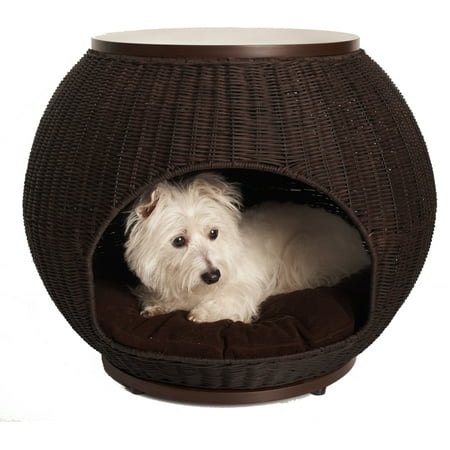 UPC: 0707321500799 | Refined Canine Igloo Pet Bed Deluxe  Espresso