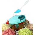 thumbnail image 1 of Tenta Kitchen 1.3-cup/330ml Pull String Manual Food Processor/vegetable Slicer/chopper/ Dicer/mincer/blender - To Chop Fruits,vegetables,nuts,herbs,on, 1 of 5