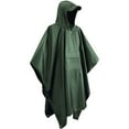 thumbnail image 3 of Baocc Shawls and Wraps for Evening Dresses Hooded Portable Rain Poncho for Hiking Camping Fishing Wedding Decor Army Green, 3 of 3