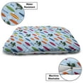 thumbnail image 3 of Surfboard Pet Bed, Exotic Hawaii Vacation Palm Trees and Colorful Boards Water Sports Fun Activities, Resistant Pad for Dogs and Cats Cushion with Removable Cover, 24" x 39", Multicolor, by Ambesonne, 3 of 4