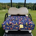 thumbnail image 2 of Yuyamidu Summer Fruits Golf Cart Seat Cover for 2-Seats Blue Golf Cart Seat Blanket with Front Pockets Golf Cart Accessories Decor Portable Comfortable and Keeps Warm in Winter, 2 of 8
