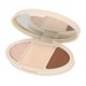 thumbnail image 5 of Paleta De Resaltado De Bronceadores De Maquillaje, Polvo Resaltador De Bronceador Facial De Textura Fina, Línea De Rostro Delgada Y Compacta De Larga Duración, 3 Colores, 5 of 7