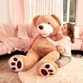 thumbnail image 3 of Peluche gigante IKASA con forma de oso de peluche, 198 cm, color marrón, 3 of 7