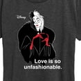 thumbnail image 3 of Disney Villains - Cruella De Vil Love Unfasionable  - Women's Short Sleeve Graphic T-Shirt, 3 of 5
