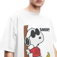 thumbnail image 4 of Camiseta de algodón de anime para hombre y mujer, Snoopy, JOE COOL, The Peanuts, Charlie Brown, ropa, camisetas vintage para adultos, 4 of 5