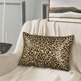 thumbnail image 2 of Pofeuu Leopard Print Print Satin Pillowcase for Hair and Skin Pillow Cases, Silk Pillow Cases, Soft Cooling Pillow Covers, 20x30 Inches（Pillow core not included）, 2 of 7