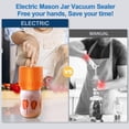 thumbnail image 2 of Sellador eléctrico al vacío para frascos Mason LOVE MOMENT, color naranja, 2 of 6