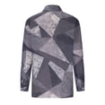 thumbnail image 4 of IROINNID Reduced Plus Size Shirts for Women Daily Long Sleeve Turndown Collar V-Neck Button Elastic Blouse Shirts,Gray, 4 of 7