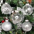 thumbnail image 3 of Adornos de Bolas Navideñas BSTDECOR Transparentes 6 cm 30 unidades Plata, 3 of 9