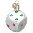 thumbnail image 2 of Bunco Dice Ornaments - Set of 3 Pieces - 2" Glass Dice. Casino Dice Ornaments with Gift Box. Perfect as Bunco Christmas Party Gifts, 2 of 4