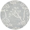 thumbnail image 1 of Safavieh Bella Collection BEL131A Handmade Light Blue and Ivory Premium Wool Round Area Rug (5' Diameter), 1 of 2