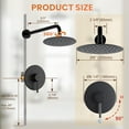 thumbnail image 6 of Single Handle 1-Spray Patterns Shower Faucet 1.8 GPM with Brass Valve, 6 of 6