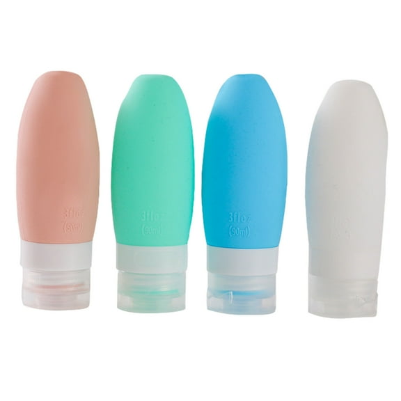 Leak Proof Travel Bottles, Refillable Toiletry Containers, 3oz Travel Tubes, Portable Shampoo and Conditioner Dispensers, Essential Travel Accessories for Camping and Fitness