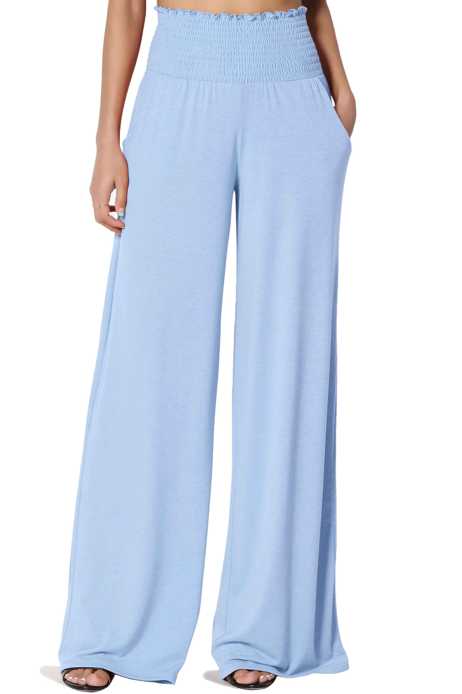 3X High Rise Smocked Elastic Waist Pull 