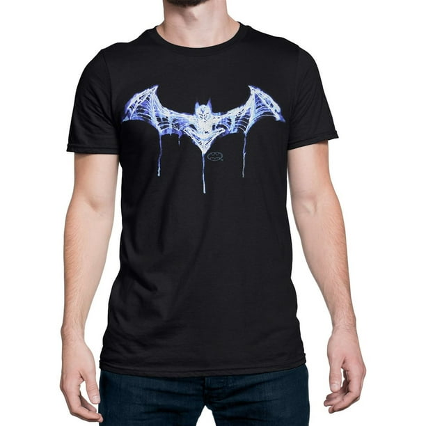 Batman Skeleton Logo Men's T-Shirt-XLarge 