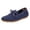 Blue, variant on Women's Bow Slip on Penny Loafers Walking Shoes Fall Trendy Casual Soft Sole Non Slip Work Flat Driving Dress Footwear Grey Size 9