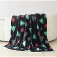 thumbnail image 2 of Elegant Comfort Reversible and Plush Flannel Fleece-Winter Christmas Sherpa Throw- Lightweight Soft and Cozy-Holiday Decorative Throw, Perfect for Lounging, 50 x 60 inches, Feliz Navidad, 2 of 6