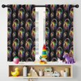 thumbnail image 5 of Blackout Kids Curtains,Colorful Headphones Games Black Pattern Childrens Insulated Curtains Set Of 2,Bedroom Essentials,Toddler Room Decor 42"x54", 5 of 5