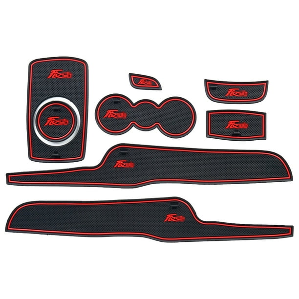 Almohadilla antideslizante FLhrweasw para compartimento puerta coche 8 Uds. para Ford Fiesta 09-14