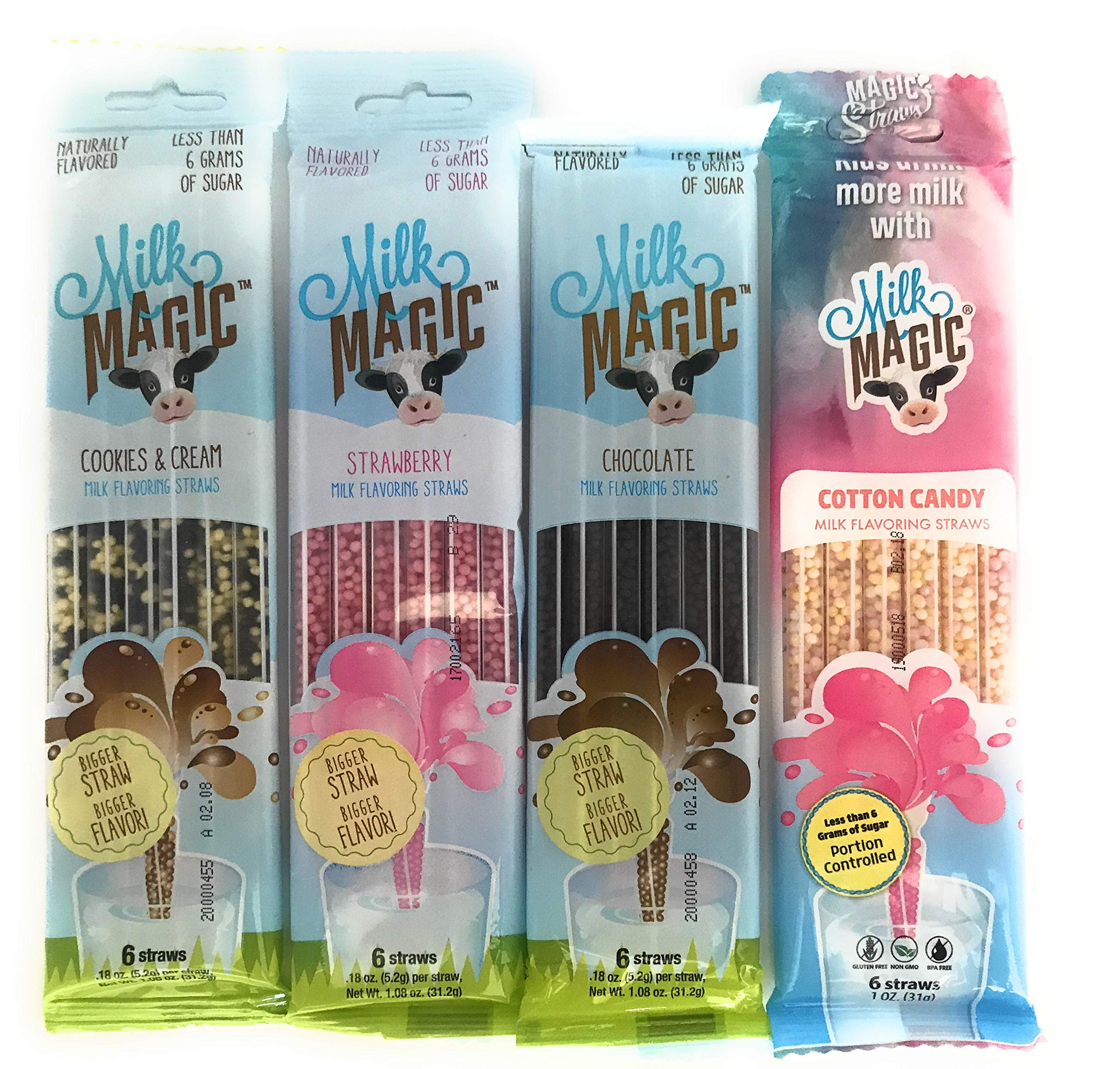 Milk Magic 4 flavors Strawberry, Cotton Candy, Chocolate and Cookie