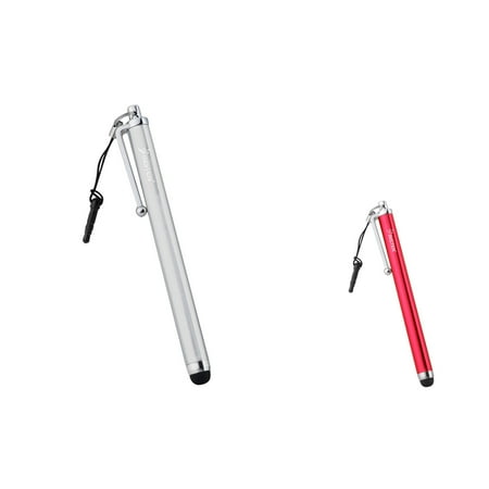 Stylus For Surface Rt Insten Silver & Red Stylus For Amazon Kindle Fire / Samsung Galaxy Tab / Surface Pro / iPad Air 1 2 Mini 3 iPhone 6 6+ ()