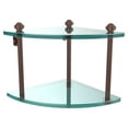 thumbnail image 2 of Two Tier Corner Glass Shelf - Matte Black, 2 of 2
