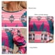 thumbnail image 4 of Camiseta impresa Vintage estilo étnico cuello redondo Jersey de manga larga camisa suelta rosa M, 4 of 5