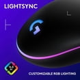thumbnail image 4 of Ratón Gaming Logitech G102/G203 con cable 8000 DPI RGB negro, 4 of 7