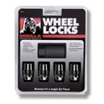 thumbnail image 1 of Gorilla Wheel Lock 71631NBC Acorn; Lug Nut Lock; 12 Millimeter X 1.5 Thread Size; Conical Seat; 1.4 Inch Overall Length; Black Chrome; Steel; Pack Of 4 With Key, 1 of 3