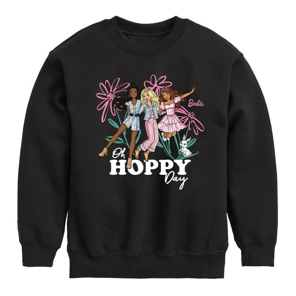 Barbie - Easter - Oh Hoppy Day - Toddler And Youth Crewneck Fleece Sweatshirt