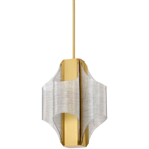 Nuvo Lighting 62/2412 Idris 13" Wide Led Pendant - Brass