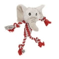 thumbnail image 3 of Squeaky Plush Dog Toy Splicing Bite Resistant Tooth Protection Relieve Anxiety 3D Dog Molar Toys Elephant, 3 of 14