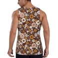 thumbnail image 3 of Haiem Sunflowers Men Workout Tank Top Gym Bodybuilding Sleeveless Muscle T Shirts Athletic Tank Breathable Workout Shirt-Small, 3 of 9