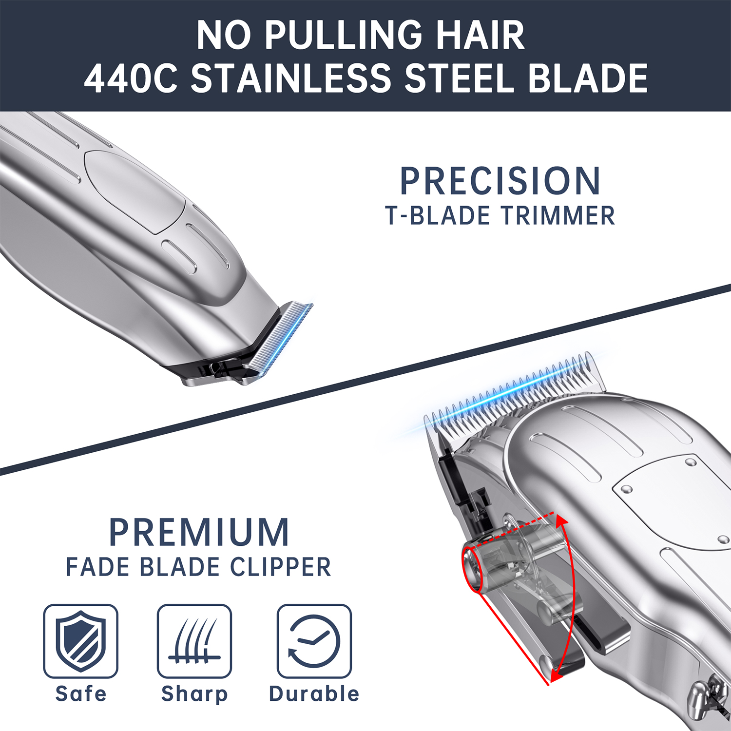 Cshidworld 13-Piece Unisex Hair Clipper and Trimmer Kit photo 6
