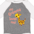 thumbnail image 4 of Inktastic My Gramma Loves me- cute giraffe Boys or Girls Long Sleeve Baby Bodysuit, 4 of 5