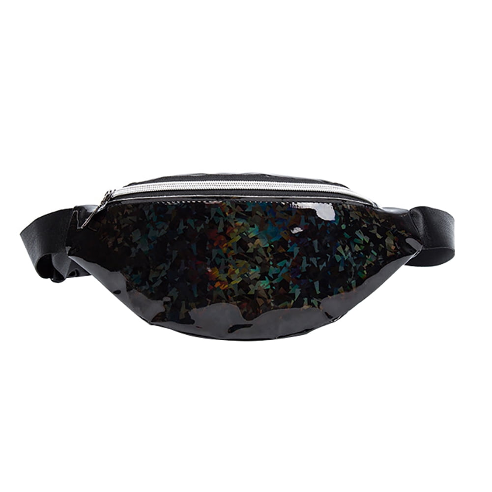 black sequin bumbag