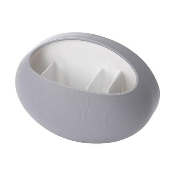 FOMIYES Plastic Toothbrush Holder with Cup, Wall Mounted Bathroom Organizer for Toothbrushes and Small Accessories