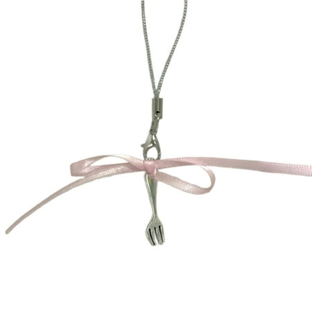 GRABLOOM Ribbon Bowknot Pendant Phone Charm Hanging Rope Phone Chain Strap Bag Decoration