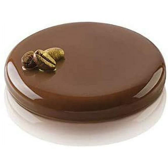 Silikomart Decor Round 50 Silicone Baking and Freezing Mold with 6 Cavities, Each 2.63 Inch Diameter x 0.59 Inch High