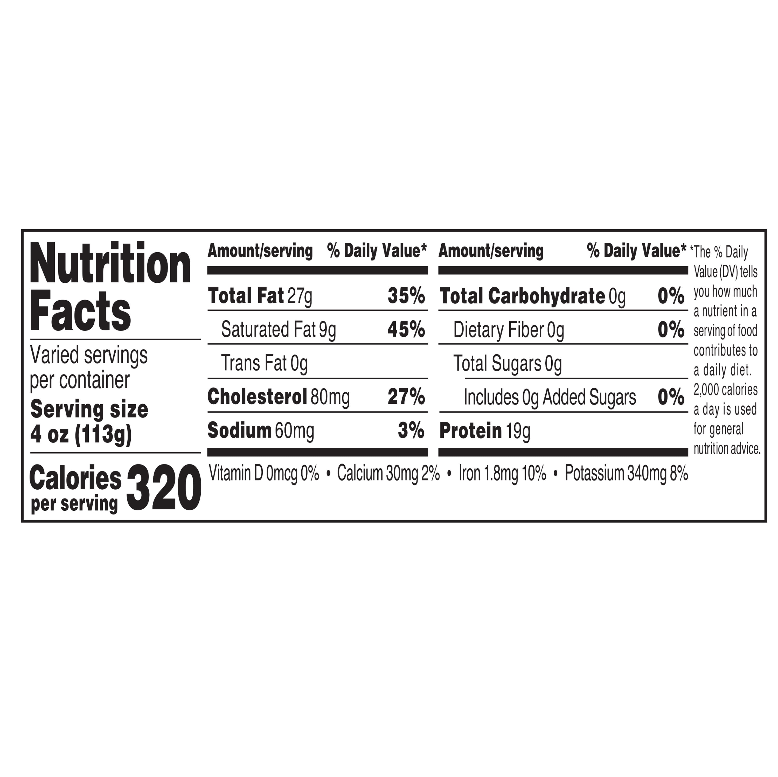Marketside Grass-Fed Beef Ribeye Steak, 0.625 - 1.5 lb