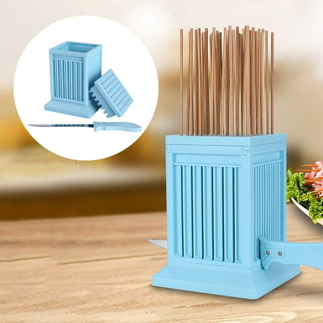 WIFKLSIIPG Your Barbecue Experience with Ease The Grade Functional Meat Skewer Tool for Delicious Grilling(Blue)